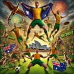 DALL·E 2024-11-09 08.30.22 - An exaggerated, over-the-top scene celebrating the Socceroos, Au...webp